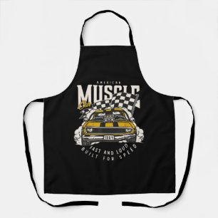 Tablier Drapeau vintage American Muscle Car Racing