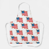 Tablier Drapeau vintage patriotique américain, le 4 juille (Recto)