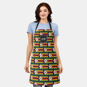 Tablier DRAPEAU ZIMBABWE Monogramme ZIMBABWEAN