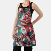 Tablier Drapeaux Mexicains Américains (Insitu)