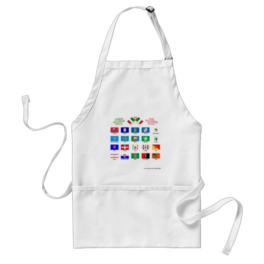 Tablier Drapeaux régionaux de l'Italie (Devant)