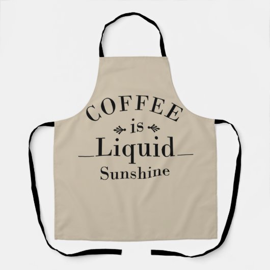Tablier drinker dit à propos du café (Recto)