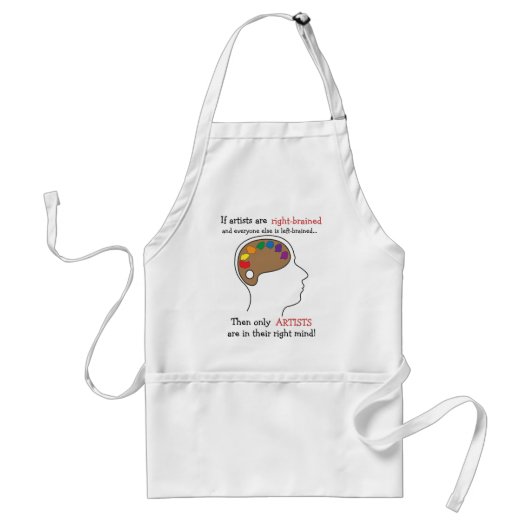 Tablier Droit-Brained d'art (Devant)