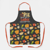 Tablier Drôle Baker Math Pie Pun Thanksgiving Motif alimen (Recto)