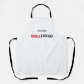 Tablier Drôle BBQ Helper Girlfriend ou femme GRILL ami (Recto)