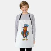 Tablier Drôle Bossy Cartoon Rooster (Porté)