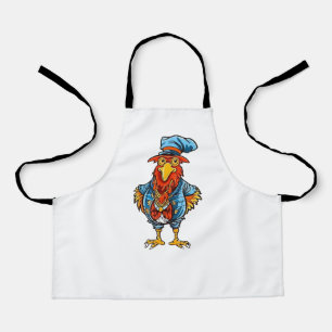 Tablier Drôle Bossy Cartoon Rooster