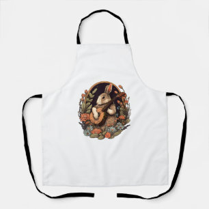 Tablier Drôle Bunny Jouer Banjo Guitare Musique Rabbit Hap