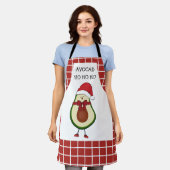 Tablier Drôle cadeau de Noël Avocado pour elle (Porté)