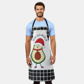 Tablier Drôle cadeau de Noël Avocado pour lui (Porté)