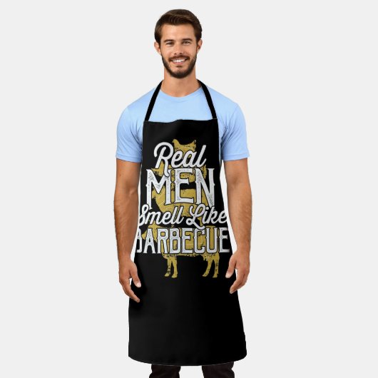 Tablier Drôle cadeau Grilling BBQ (Porté)