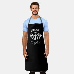 Tablier Drôle cadeau Grilling pour Homme - Shoot to Grill