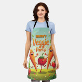 Tablier Drôle Carotte Tomate Pea Apron (Porté)