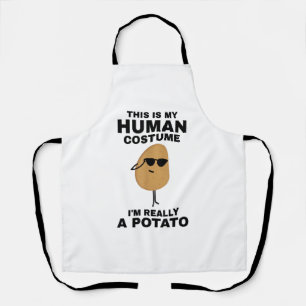 Tablier Drôle C'est mon costume humain Je suis vraiment un