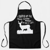 Tablier Drôle Chasse aux Cerfs Travail Buck Citation à l'e (Recto)