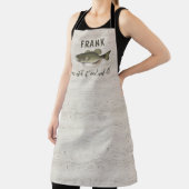 Tablier Drôle Chef Pêcheur Basse Poisson Personnalisé Faun (Insitu)