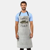 Tablier Drôle Chef Pêcheur Basse Poisson Simple Faune (Porté)