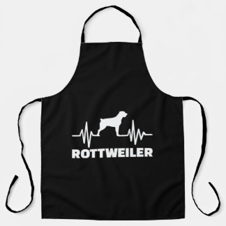 Tablier Drôle chien battement de coeur Rottweiler
