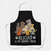 Tablier Drôle chien design pour hommes et femmes avec humo (Recto)