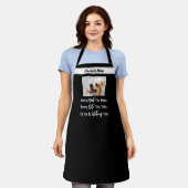 Tablier Drôle Chien Dit Votre Photo Chien Maman (Porté)