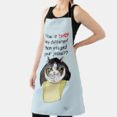 Tablier Drôle Chubby Tabby Boîte à chat (Insitu)