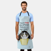 Tablier Drôle Chubby Tabby Boîte à chat (Porté)