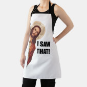 Tablier Drôle Citation Jésus Mème, J'Ai Vu Que Jésus (Insitu)