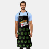 Tablier Drôle Cuisine Biodanger Brut (Porté)