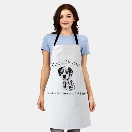 Tablier Drôle Dalmatien Chien d'affaires (Porté)