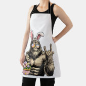 Tablier Drôle de Bigfoot Œuf de Pâques Rock Sasquatch Jour (Insitu)