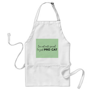 Tablier Drôle de chat pro anti-social introverti