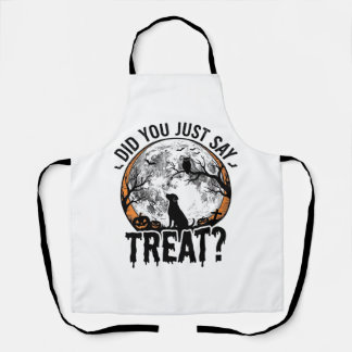 Tablier Drôle de friandise pour chien Halloween Design vec