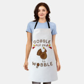 Tablier Drôle de Thanksgiving - GLOUGLOUTEZ JUSQU'À VOUS É (Porté)