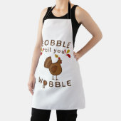 Tablier Drôle de Thanksgiving - GLOUGLOUTEZ JUSQU'À VOUS É (Insitu)