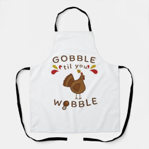 Tablier Drôle de Thanksgiving - GLOUGLOUTEZ JUSQU'À VOUS É
