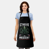 Tablier Drôle d'élection 2024 Cthulhu pour Président (Porté)