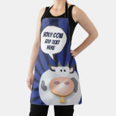 Tablier Drôle Drôle Cartoon Saint Vache Tout-En-Dessus Imp (Insitu)