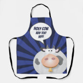 Tablier Drôle Drôle Cartoon Saint Vache Tout-En-Dessus Imp (Recto)