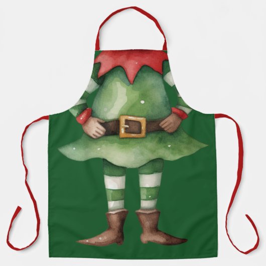 Tablier Drôle Elf (Recto)