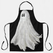 Tablier Drôle Fantôme D'Halloween Dessin Passé (Recto)