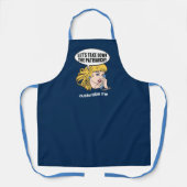 Tablier Drôle féministe, faisons tomber le patriarcat (Recto)