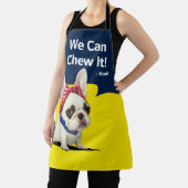 Tablier Drôle Frenchie Rosie le Riveter (Insitu)