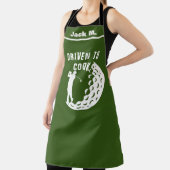 Tablier Drôle Golfer Kitchen cadeau, conduit à cuire le je (Insitu)
