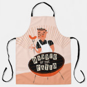 Tablier Drôle Grill Apron pour papa, Daddio du Patio (Recto)