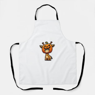 Tablier Drôle Halloween Citrouille Giraffe Automne Casque