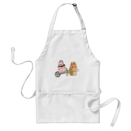 Tablier Drôle Hamster avec cupcake par ORDesigns (Devant)