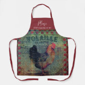 Tablier Drôle Humour de coq sale pour lui (Recto)