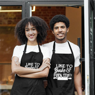 Tablier Drôle J'Aime Cuire Et Brûler Humour Stuff