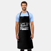 Tablier Drôle J'Aime Cuire Et Brûler Humour Stuff (Porté)