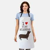 Tablier Drôle J'Aime Les Petits Wieners Citation De Chien (Porté)